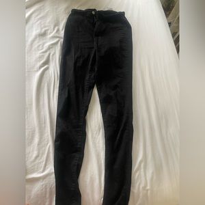 Fashion nova super high rise black skinny jeans